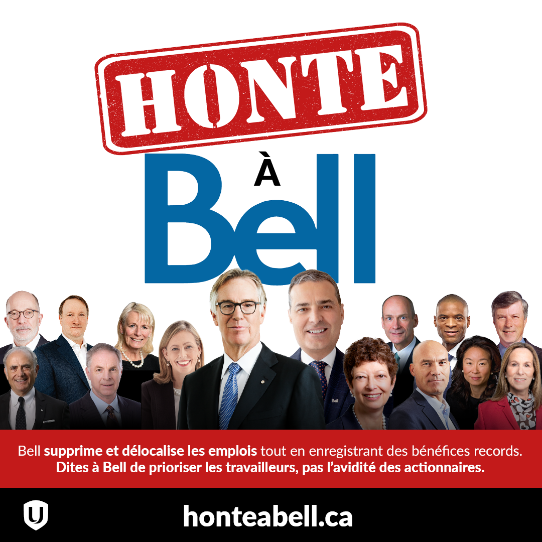Honte à Bell graphic