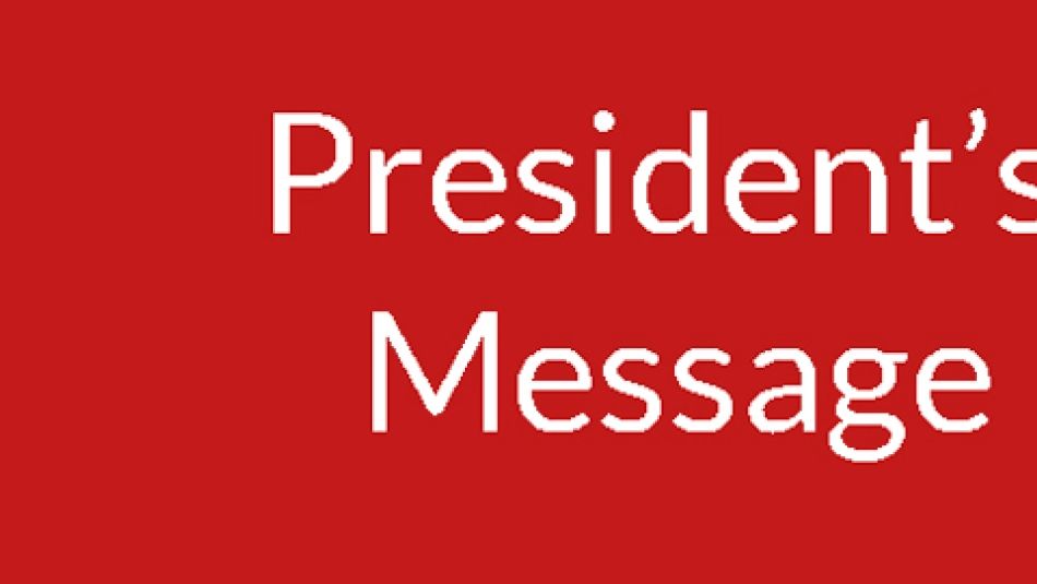 President's message with Jerry's picture 