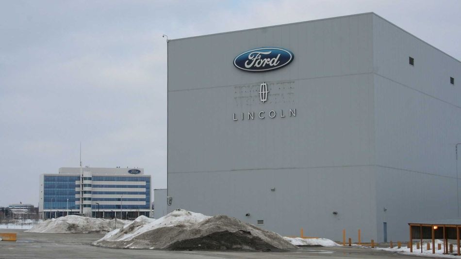 Exterior of the Ford Oakville Assembly plant.
