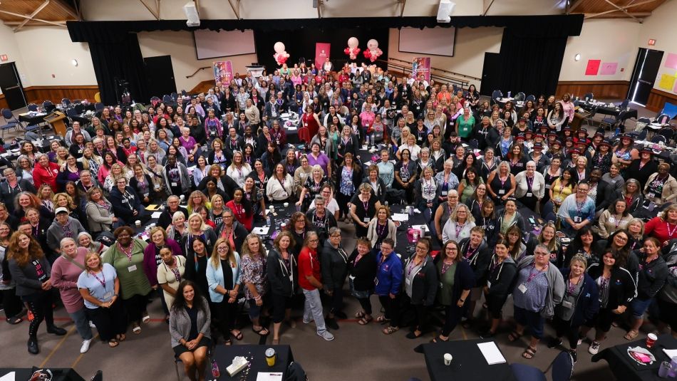 A large group of women